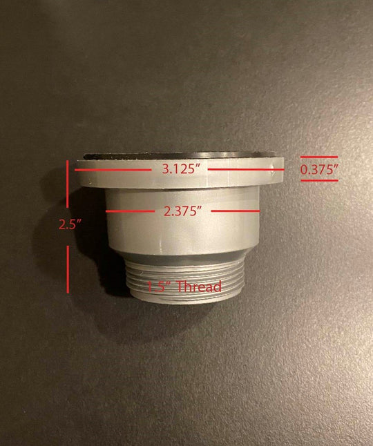 tetravan shower drain dimensions