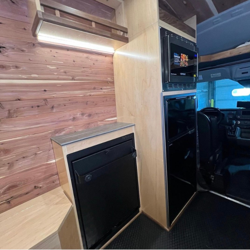 low profile van shower