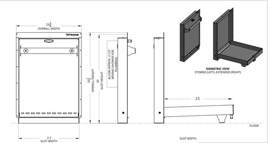 Tetravan dimensions